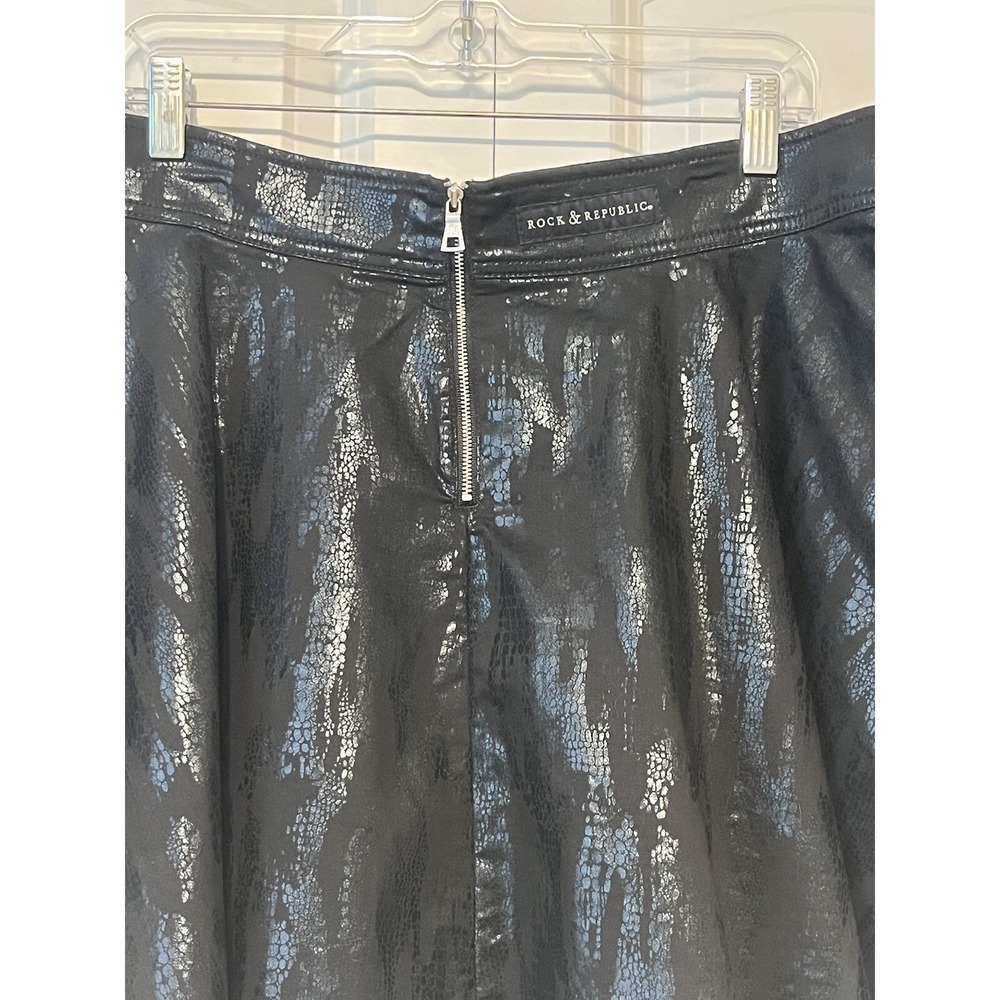 Rock & Republic Black Shiny Circle Skirt - Picture 6 of 10